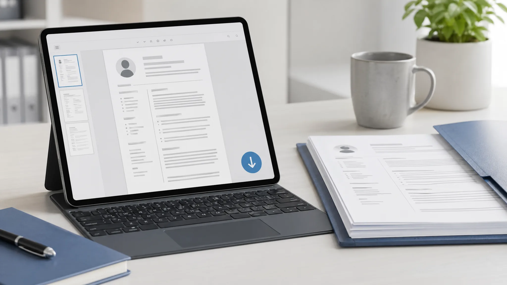 Lebenslauf-Vorlage als PDF herunterladen